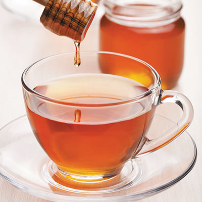 tisana e tè con miele biologico