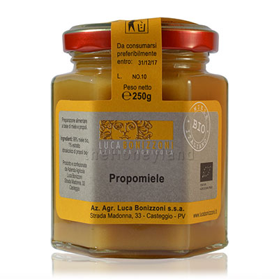 Miele di eucalipto con propoli biologico italiano