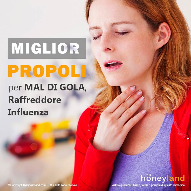 Propoli gola, raffreddore e influenza