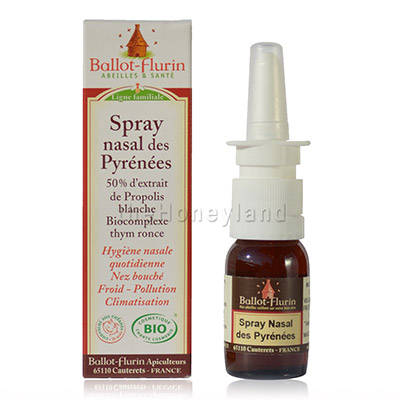 Spray nasale propoli biologico isotonico Pirenei The Honeyland